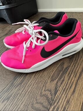 Nike Kids Pink and Black Air Sneakers